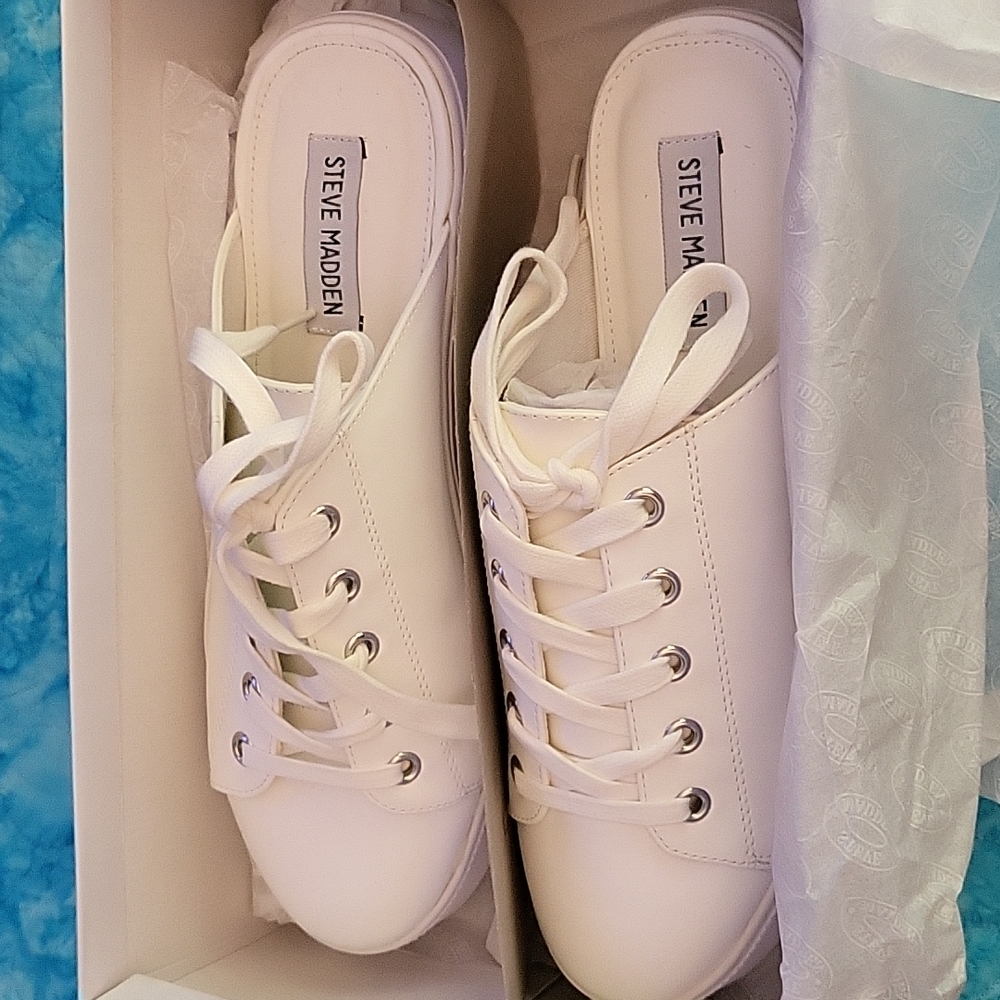 Steve Madden Leather Sneaker Slide Size 9.5M